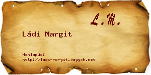 Ládi Margit névjegykártya